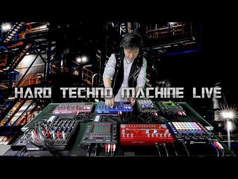 Hard techno mix machine live, BPM=132-133 techno factory