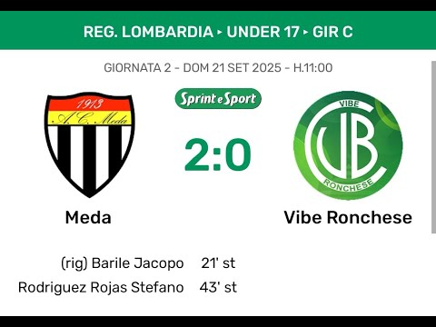 U17 (2009)_REGIONALI_LOMBARDIA_GIR C_2^ G_21.09.2025_MEDA vs VIBE RONCHESE 2-0