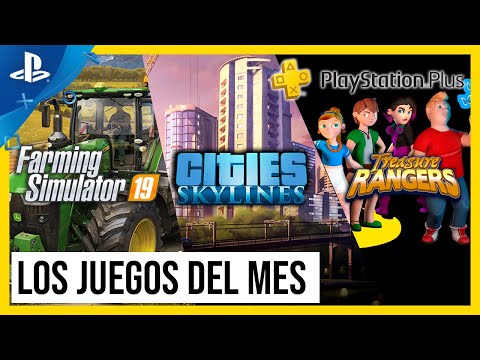 Skylines, Farming Simulator 19 y Treasure Rangers son los juegos de PlayStation Plus de mayo