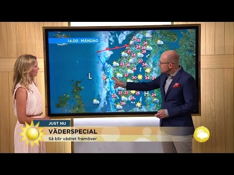 Sommarvädret  - kan blir ett nytt årshögsta - Nyhetsmorgon (TV4)