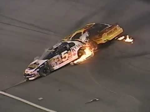 Bobby Gerhart's Fiery Crash (1999 Fall Charlotte)