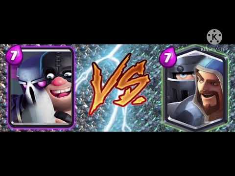 Mega knight and Wizard VS P.E.K.K.A and Executioner