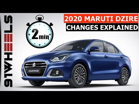 Changes made in the new 2020 Dzire
