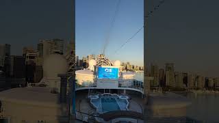 Good Morning Vancouver Canada.August 12th 2025. #grandprincess #cruiseship #morningview