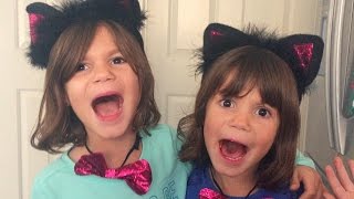 Kate &amp; Lilly in Real Life, A Storm in Our House!! Fog Machine, Cat Costumes! | Family Vlog