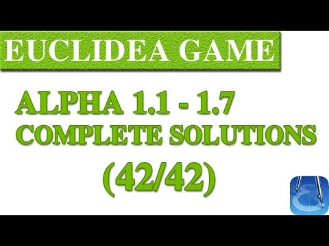 Euclidea Alpha Complete Solutions 42/42 | Online Courses | Math Games | Math Garden