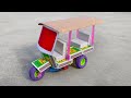 How To Make Matchbox Tuk Tuk Rickshaw Tempu At Home Diy Electric Auto Rickshaw With Matchbox