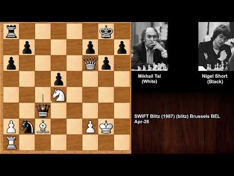 Mikhail Tal vs Nigel Short - Blitz 1987