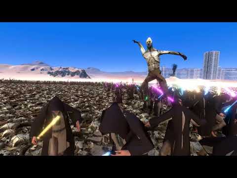 300 JEDI vs 100 000 ZOMBIES   Ultimate Epic Battle Simulator