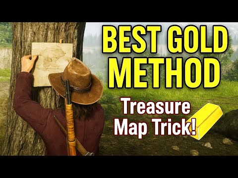 SOLO & BEST! INFINITE GOLD BARS MONEY GLITCH (TREASURE MAPS) RED DEAD ONLINE 