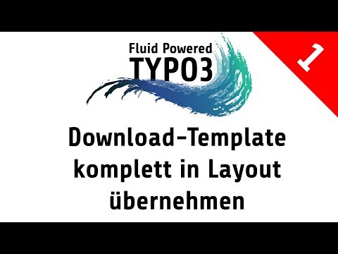 TYPO3 Flux Tutorial Part #1 - Template in Providerextension-Layout übernehmen [8.7.x] [FluidTYPO3]