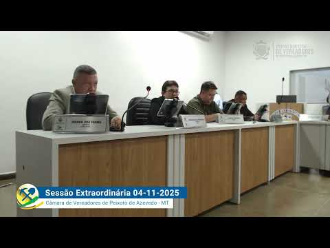 Imagem - Sessão Extraordinária de 04 de novembro de 2025