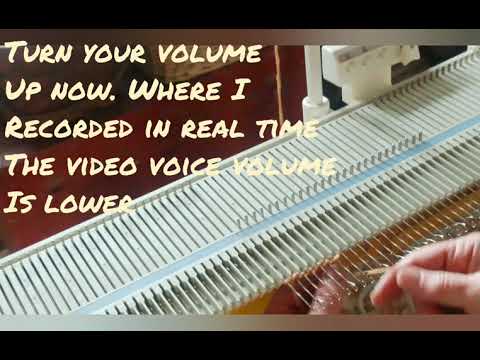 Tubing substituting for sponge strip in the Brother KX350 Knitting Machine
