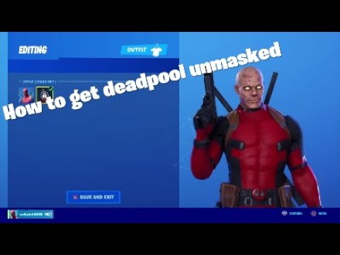 How to get deadpool unmasked style in fortnite week 8