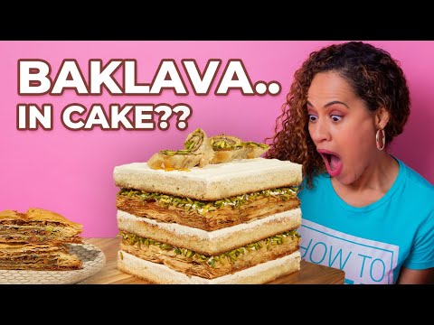 Leveling up VANILLA CAKE with Layers of BAKLAVA and HONEY! | How To Cake It with Yolanda Gampp