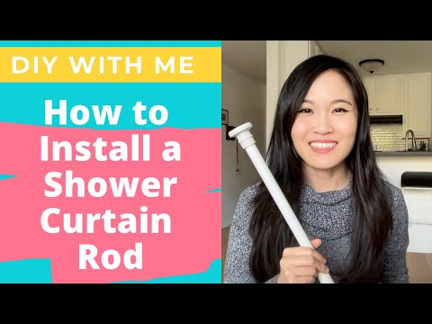 How to Install a Shower Curtain Rod | No Drilling Required XIQIYY Size 28-48IN