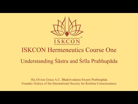 ISKCON Hermeneutics Seminar 2022 part 1 - H.G. Urmilā devī dāsī