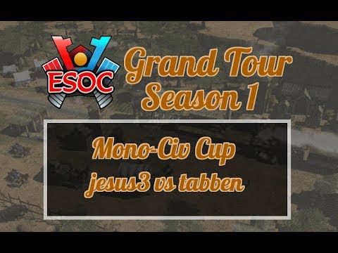 [AoE3] ESOC Grand Tour S1 // Mono-Civ — RO64: jesus3 vs tabben
