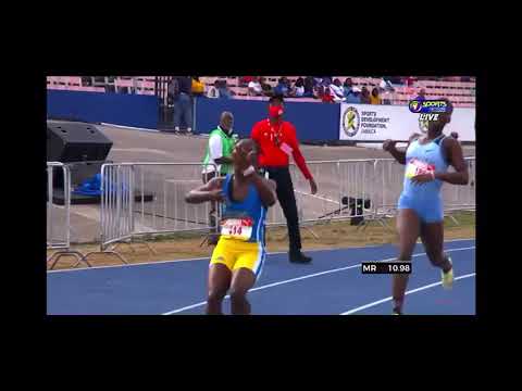 ISSA| Boys & Girls Champs 2022| Class 3 Girls| 80m Hurdles| Final| Mishaps