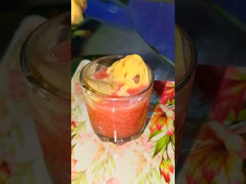 ତରଭୁଜ ଫାଲୁଦା/watermelon falooda with ravdi and butterscotch icecream mixed #short #shortsfeed #odia