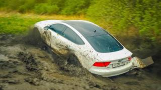 RICH PEOPLE KILL their AUDIs in BATTLE against SUVS