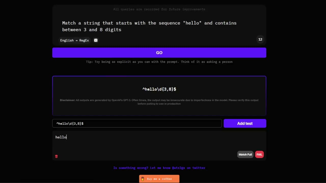 AutoRegEx