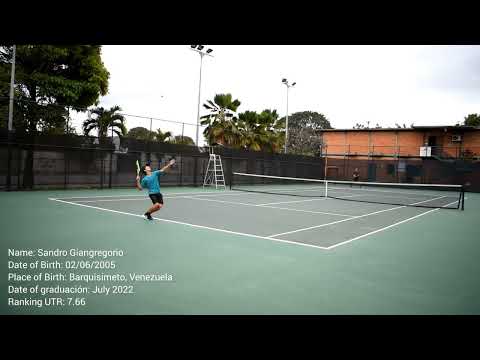 Sandro Giangregorio - College Tennis Recruiting 2023