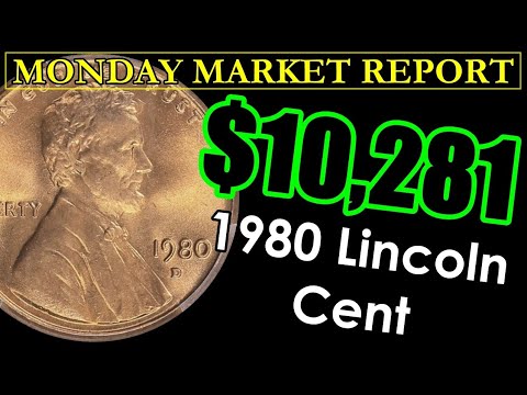 YOU'RE NOT GOING TO BELIEVE IT! 1980 Lincoln Penny SMASHES $10,000+! MONDAY MARKET REPORT