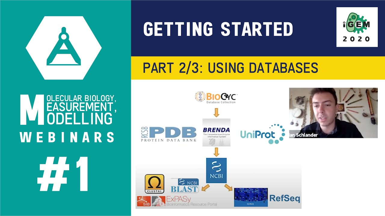 Week #1 - Getting Started 2/3: Using Databases - iGEM 2020 Measurement Webinars
