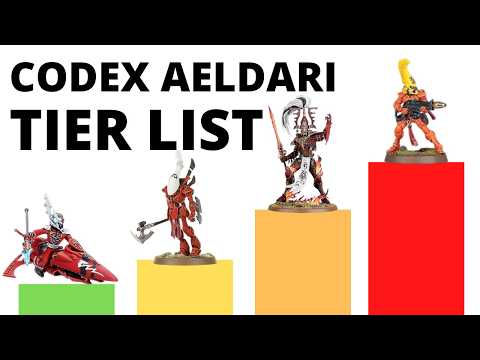 Codex Aeldari Unit Tier List with Points Costs - Strongest and Weakest Craftworld Eldar Units ?