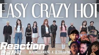 [해외반응] 스윗한 목소리 걸그룹 르세라핌 콜라보 「BEATPELLA HOUSE - EASY CRAZY HOT  비트박스  [한글자막] ㅣ해외 리액션 ㅣ 해외반응 모음