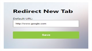 Google Chrome - New Tab Redirect Allows You to Provide Page URL