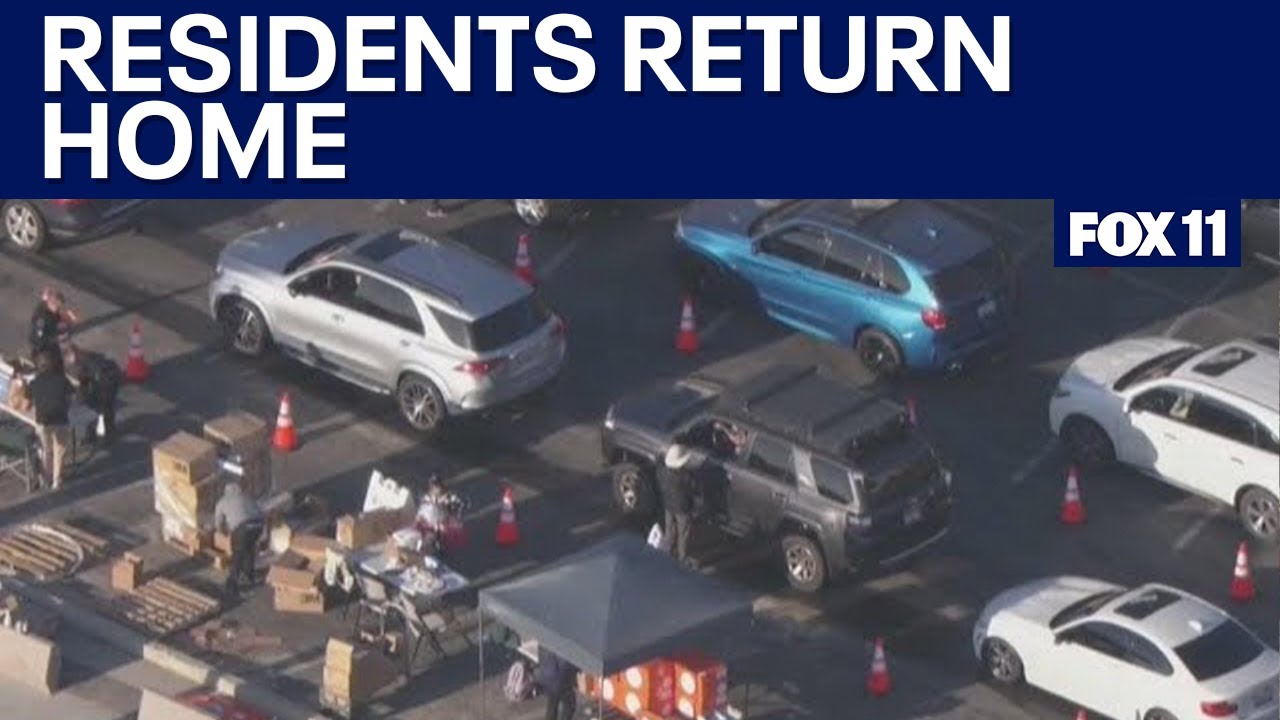 Pacific Palisades residents return home