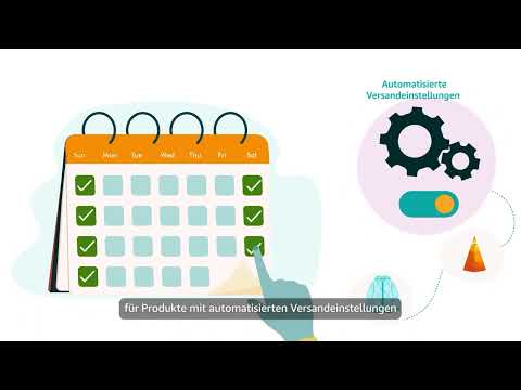 Bearbeitungszeiten und Versandeinstellungen in Amazon