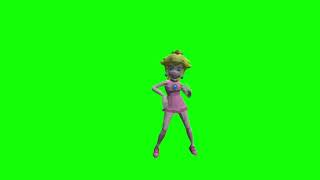 Animated Dancing Princess Green Screen Free