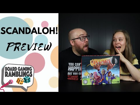 Scandaloh! preview with Board Gaming Ramblings