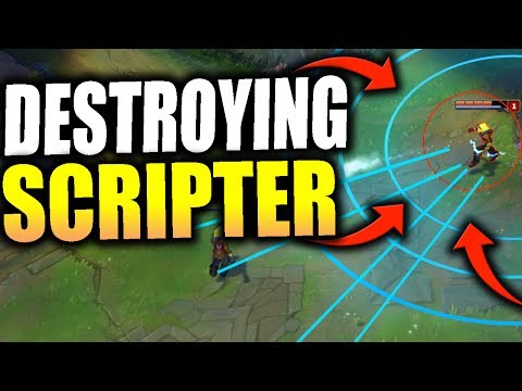 DIAMOND PLAYER VS BRONZE SCRIPTER! | League of Legends |