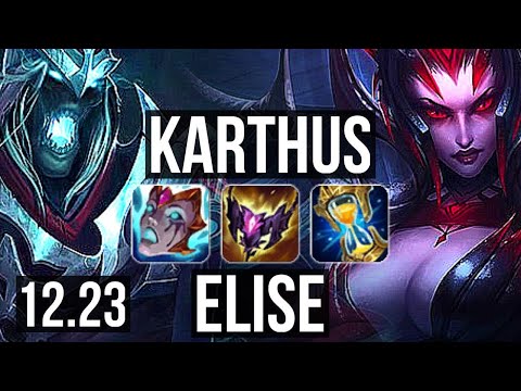 KARTHUS vs ELISE (JNG) | 22/5/17, 600+ games, 1.0M mastery, Dominating | KR Diamond | 12.23