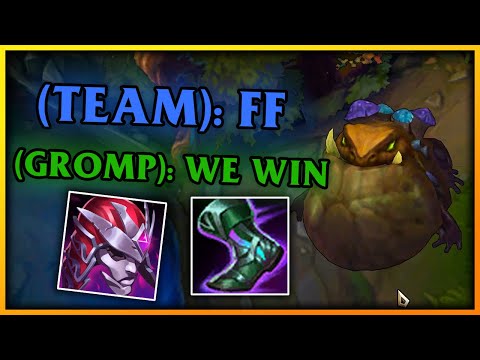 I AM NOT TAHM KENCH I AM GROMP CARRIED 4v5 GAME - No Arm Whatley