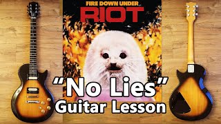 Gibson Invader 1983 - Riot &quot;No Lies&quot; guitar lesson