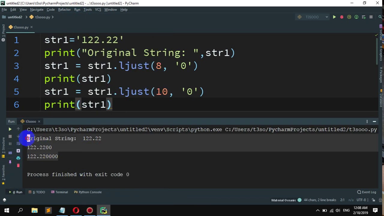 How to Add leading zeroes to a string in Python