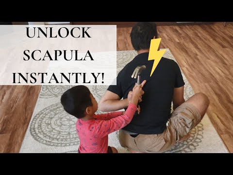 Release Knots Between Shoulder Blades in 60 Seconds!! | Feldenkrais Style