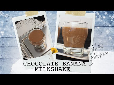Chocolate Banana Milkshake #NutellaBananaMilkshake