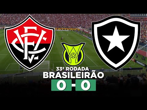 VITÓRIA E BOTAFOGO FICAM NO EMPATE SEM GOLS NO BARRADÃO! VITÓRIA 0 x 0 BOTAFOGO