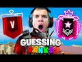 Guessing Your Rank In Rainbow Six Siege
