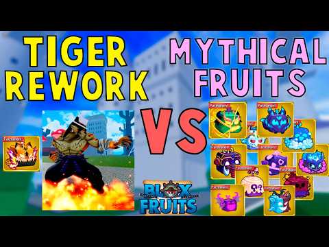 Tiger VS Every MYTHICAL Fruit in Blox Fruits