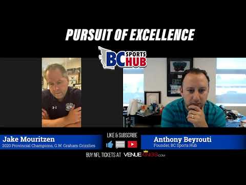 Jake Mouritzen 2019-2020 Provincial Championship Coach for the GW Graham Grizzlies