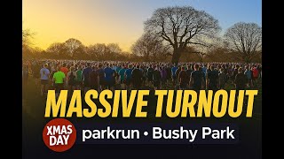Bushy Park Xmas Day parkrun - Stats Special & Massive Turnout