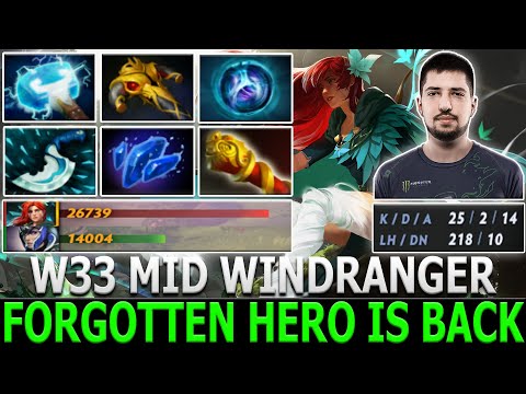 W33 | Windranger | Forgotten Hero is Back at Mid with Super Crazy Power | Dota 2 | Pro Gameplay