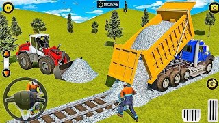 Railroad Builder Simulator 3D - Railway Construction Simulator 3D - Android Gameplay